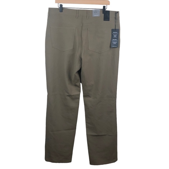 Alberto Tom Pants Straight Leg Comfort Fit Camel Brown EU Size 52 NEW - Picture 7 of 13